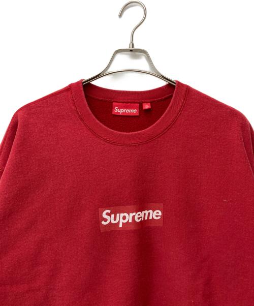 SUPREME（シュプリーム）SUPREME (シュプリーム) Washed Box Logo Crewneck レッド サイズ:XLの古着・服飾アイテム