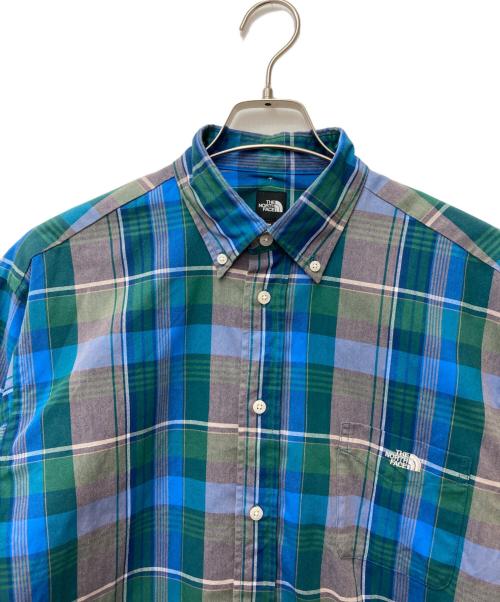 THE NORTH FACE（ザ ノース フェイス）THE NORTH FACE (ザ ノース フェイス) ロングスリーブマドラスシャツ NR12431 ブルー サイズ:Ｍの古着・服飾アイテム