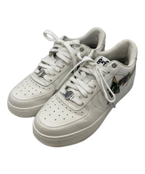 A BATHING APE（ア ベイシング エイプ）A BATHING APE (アベイシングエイプ) ABC CAMO BAPE STA　0ZXSHM191335N ホワイト サイズ:28の古着・服飾アイテム