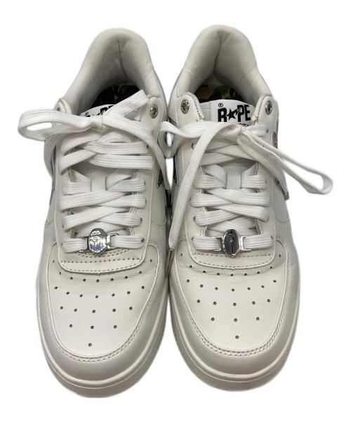A BATHING APE（ア ベイシング エイプ）A BATHING APE (アベイシングエイプ) ABC CAMO BAPE STA　0ZXSHM191335N ホワイト サイズ:28の古着・服飾アイテム