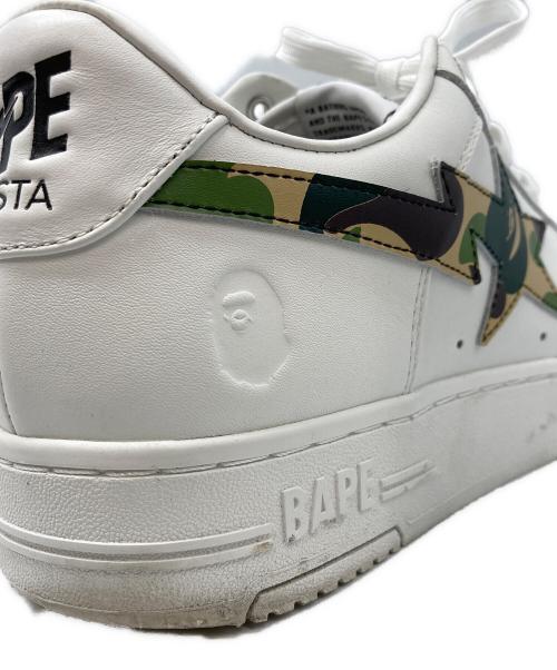 A BATHING APE（ア ベイシング エイプ）A BATHING APE (アベイシングエイプ) ABC CAMO BAPE STA　0ZXSHM191335N ホワイト サイズ:28の古着・服飾アイテム