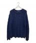 POLO RALPH LAUREN（ポロ・ラルフローレン）の古着「ケーブルニット」｜ネイビー