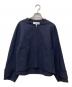 TOMORROW LAND（トゥモローランド）の古着「ライトウエイトリバー ノーカラーブルゾン　11-07-01-07132」｜ネイビー