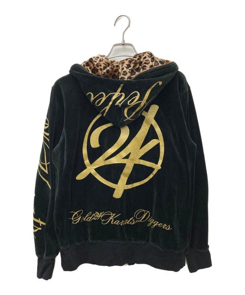 24karats（トゥエンティーフォーカラッツ）24karats (トゥエンティーフォーカラッツ) セットアップベロアジャージ KR8S-N-310 ブラック サイズ:Mの古着・服飾アイテム