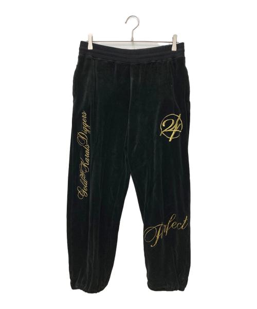 24karats（トゥエンティーフォーカラッツ）24karats (トゥエンティーフォーカラッツ) セットアップベロアジャージ KR8S-N-310 ブラック サイズ:Mの古着・服飾アイテム