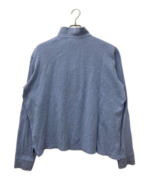 POLO RALPH LAUREN（ポロ・ラルフローレン）POLO RALPH LAUREN (ポロ・ラルフローレン) ハーフジップスウェット ブルー サイズ:Mの古着・服飾アイテム