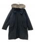 BEAUTY&YOUTH（ビューティーアンドユース）の古着「フェイクファーフードダウンライナーコート　1625-199-1532」｜ブラック