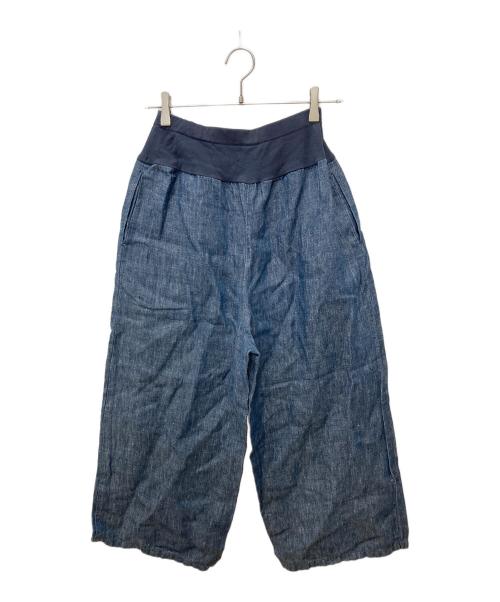 BEARDSLEY（ビアズリー）BEARDSLEY (ビアズリー) ウエストリブワイドパンツ インディゴ サイズ:Ｆの古着・服飾アイテム
