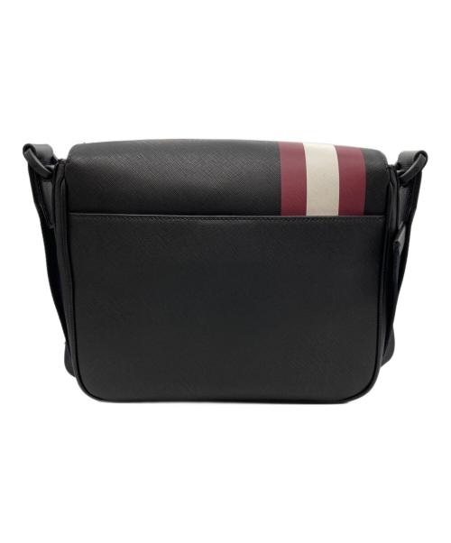 BALLY（バリー）BALLY (バリー) SURIER レザーショルダーバッグ ブラックの古着・服飾アイテム