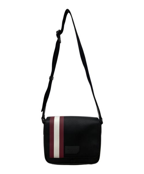 BALLY（バリー）BALLY (バリー) SURIER レザーショルダーバッグ ブラックの古着・服飾アイテム