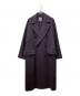 BEAUTY&YOUTH（ビューティーアンドユース）の古着「メルトンロングPコート　1625-144-4564」｜パープル