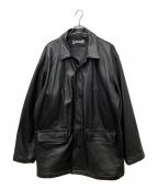 Schottショット）の古着「SCHOTT LOOSE FIT LEATHER JACKET　3121029」｜ブラック