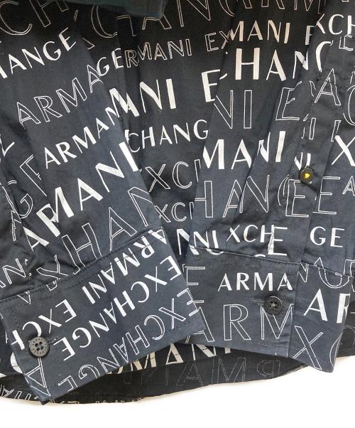 ARMANI EXCHANGE（アルマーニ エクスチェンジ）ARMANI EXCHANGE (アルマーニ エクスチェンジ) ロングスリーブシャツ 6GZC25 ZNEAZ ブラック サイズ:Mの古着・服飾アイテム
