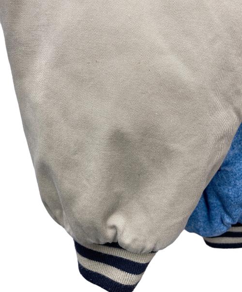 MICKEY.inc（ミッキー）MICKEY.inc (ミッキー) デニム切替スタジャン ブルー サイズ:Lの古着・服飾アイテム