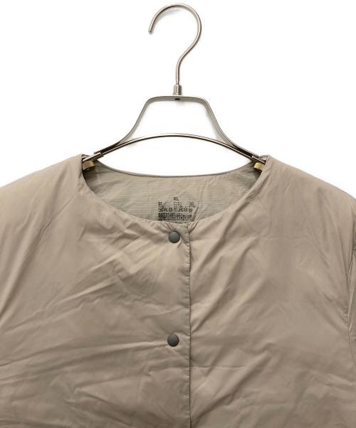 無印良品（ムジルシリョウヒン）無印良品 (ムジルシリョウヒン) 軽量ダウンジャケット BD10GA5A ベージュ サイズ:XLの古着・服飾アイテム