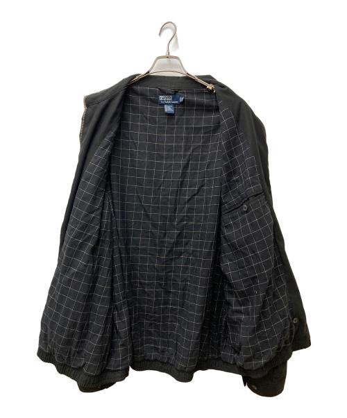 POLO RALPH LAUREN（ポロ・ラルフローレン）POLO RALPH LAUREN (ポロ・ラルフローレン) ポニー刺繍スイングトップ ブラック サイズ:2XLTの古着・服飾アイテム