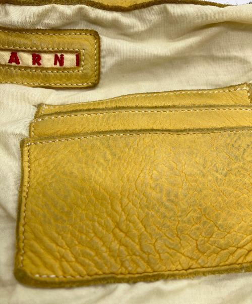 MARNI（マルニ）MARNI (マルニ) レザーショルダーバッグ イエローの古着・服飾アイテム