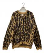 PENNEYSペニーズ）の古着「レオパードカーディガン　PN22AW-02」｜ブラウン