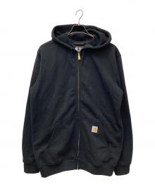 CarHartt（カーハート）の古着「裏起毛 ミッドウェイト フルジップパーカー TS0122」｜ブラック