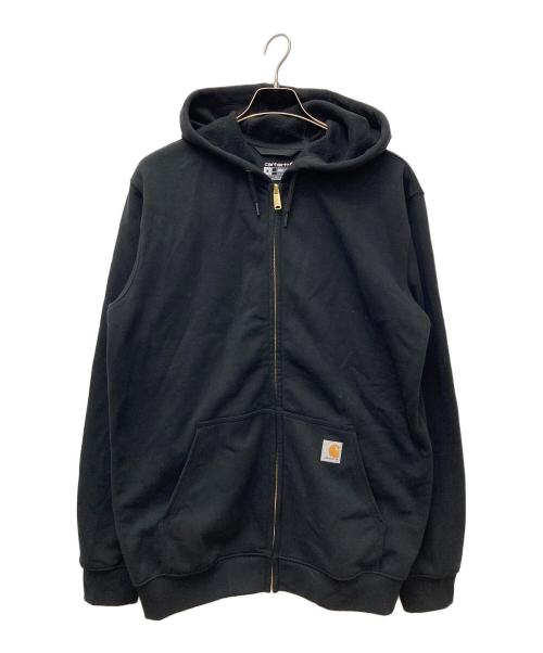 CarHartt（カーハート）CarHartt (カーハート) 裏起毛 ミッドウェイト フルジップパーカー TS0122 ブラック サイズ:Mの古着・服飾アイテム