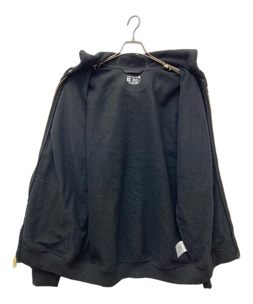 CarHartt（カーハート）CarHartt (カーハート) 裏起毛 ミッドウェイト フルジップパーカー TS0122 ブラック サイズ:Mの古着・服飾アイテム