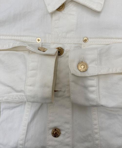 DSQUARED2（ディースクエアード）DSQUARED2 (ディースクエアード) トラッカーデニムジャケット ホワイト サイズ:38の古着・服飾アイテム