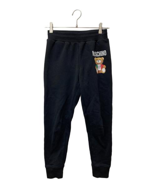 MOSCHINO（モスキーノ）MOSCHINO (モスキーノ) テディプリントスウェットパンツ　V03090527 ブラック サイズ:36の古着・服飾アイテム