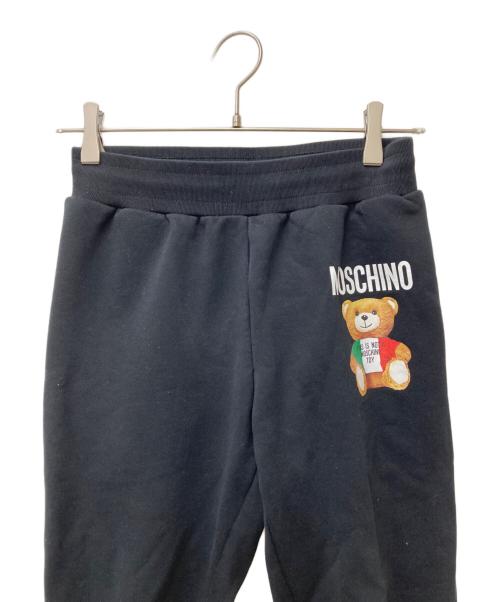 MOSCHINO（モスキーノ）MOSCHINO (モスキーノ) テディプリントスウェットパンツ　V03090527 ブラック サイズ:36の古着・服飾アイテム