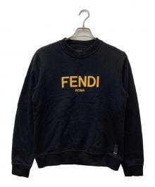 FENDI（フェンディ）の古着「Logo Print Sweatshirt　FY0178 AE05」｜ブラック