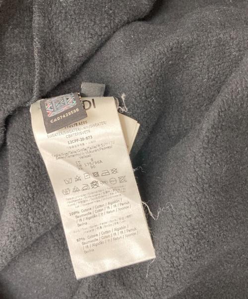 FENDI（フェンディ）FENDI (フェンディ) Logo Print Sweatshirt　FY0178 AE05 ブラック サイズ:Sの古着・服飾アイテム