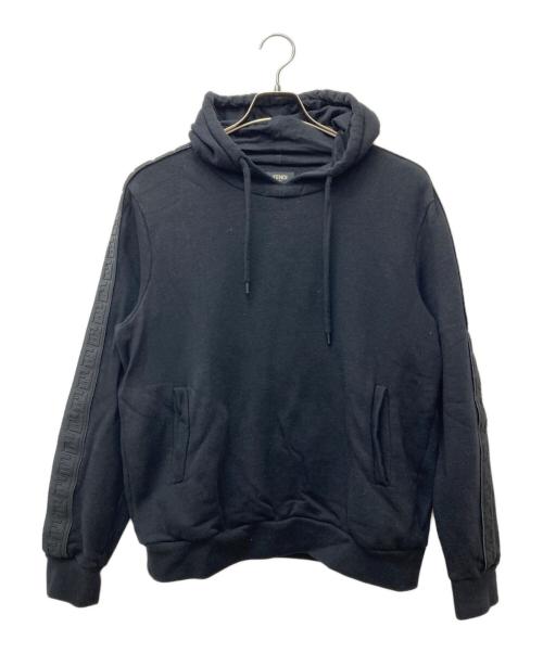 FENDI（フェンディ）FENDI (フェンディ) プルオーバーパーカー　FY0981 A2F1 ブラック サイズ:Sの古着・服飾アイテム