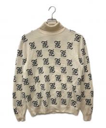 FENDI（フェンディ）の古着「ハイネックロゴニット　FZY006 A93J」｜アイボリー