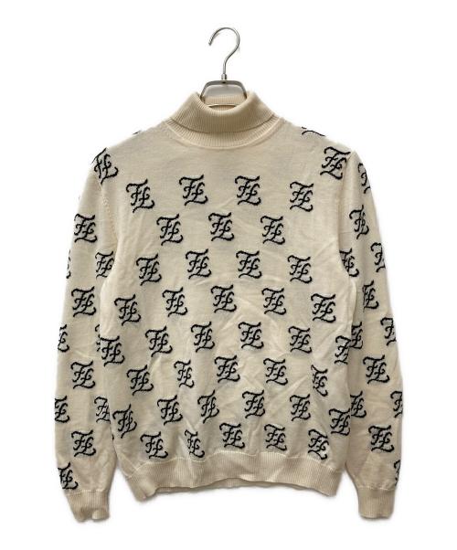 FENDI（フェンディ）FENDI (フェンディ) ハイネックロゴニット　FZY006 A93J アイボリー サイズ:46の古着・服飾アイテム