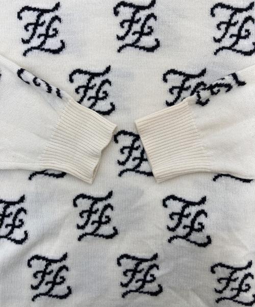 FENDI（フェンディ）FENDI (フェンディ) ハイネックロゴニット　FZY006 A93J アイボリー サイズ:46の古着・服飾アイテム