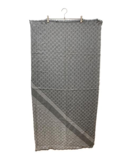 GUCCI（グッチ）GUCCI (グッチ) シルク混ストール グレーの古着・服飾アイテム