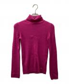 BURBERRY LONDONバーバリーロンドン）の古着「タートルネックニット　FBF32-615-14」｜ピンク
