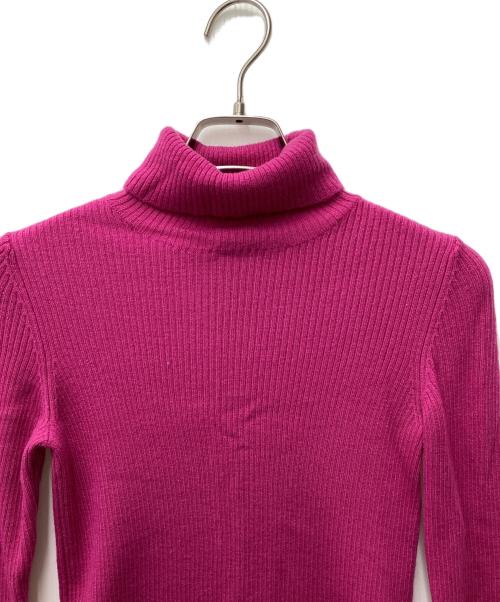 BURBERRY LONDON（バーバリーロンドン）BURBERRY LONDON (バーバリーロンドン) タートルネックニット　FBF32-615-14 ピンク サイズ:38の古着・服飾アイテム