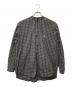 DANTON（ダントン）の古着「BROAD CHECK BAND COLLAR SHIRT　DT-B0003 STC」｜ブラック×グレー