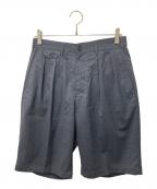 BEAMS PLUSビームスプラス）の古着「2 Pleats Shorts Wool Tropical」｜グレー