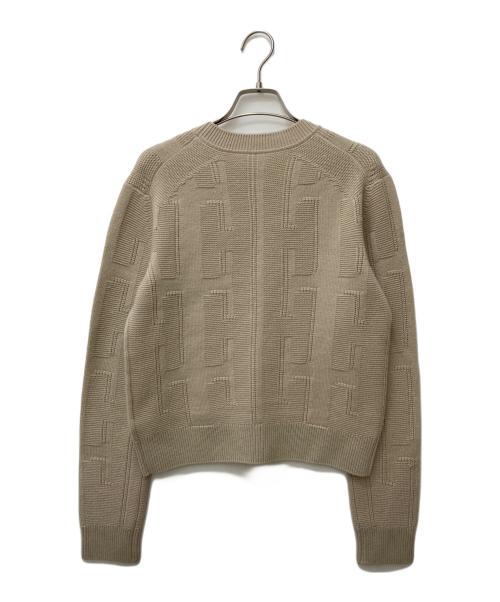 HERMES（エルメス）HERMES (エルメス) ロゴニット ベージュ サイズ:36の古着・服飾アイテム