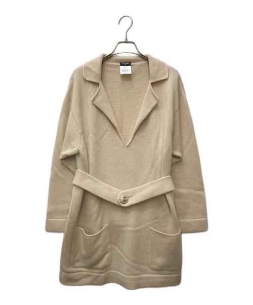 CHANEL（シャネル）CHANEL (シャネル) カシミヤニット　P47679K06042 ベージュ サイズ:44の古着・服飾アイテム
