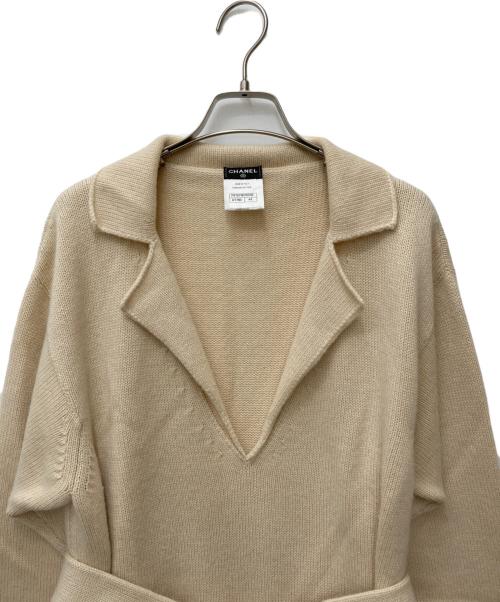 CHANEL（シャネル）CHANEL (シャネル) カシミヤニット　P47679K06042 ベージュ サイズ:44の古着・服飾アイテム