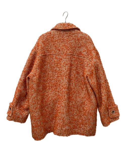 MAISON SPECIAL（メゾンスペシャル）MAISON SPECIAL (メゾンスペシャル) ループツイードブルゾン　21222215101 オレンジ サイズ:Mの古着・服飾アイテム
