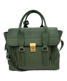 3.1 phillip lim（スリーワンフィリップリム）の古着「サッチェルバッグ」｜グリーン