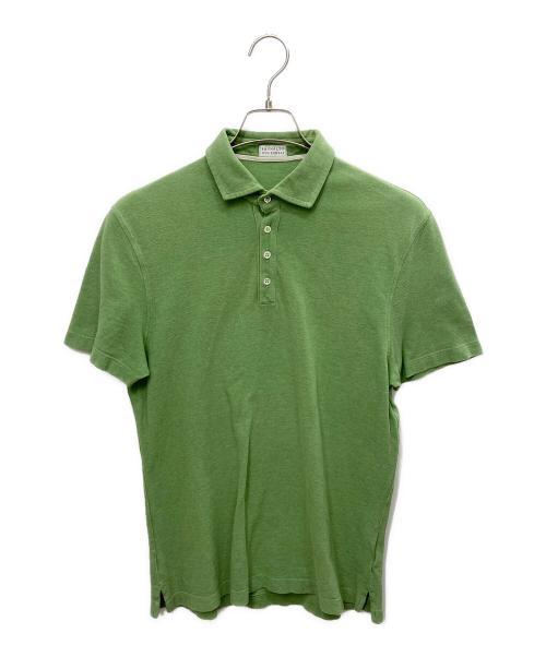 BRUNELLO CUCINELLI（ブルネロクチネリ）BRUNELLO CUCINELLI (ブルネロクチネリ) 半袖ポロシャツ 黄緑 サイズ:XSの古着・服飾アイテム