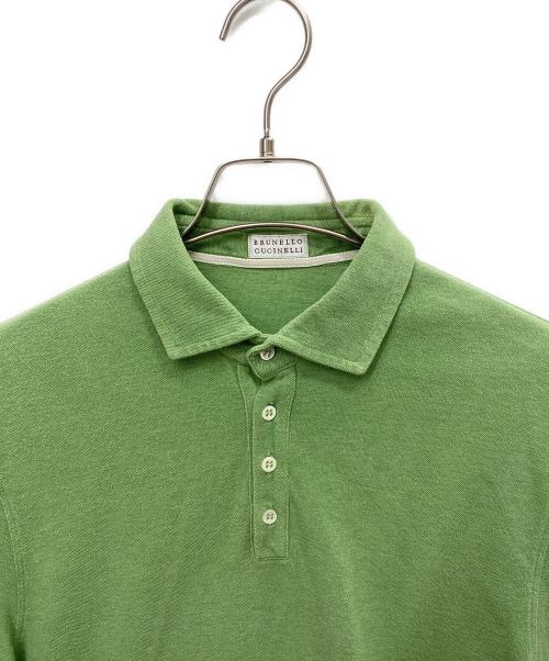 BRUNELLO CUCINELLI（ブルネロクチネリ）BRUNELLO CUCINELLI (ブルネロクチネリ) 半袖ポロシャツ 黄緑 サイズ:XSの古着・服飾アイテム