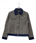 BURBERRY LONDONバーバリーロンドン）の古着「総柄デニムジャケット　BC209-354」｜インディゴ