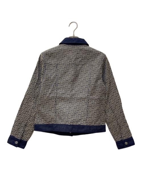 BURBERRY LONDON（バーバリーロンドン）BURBERRY LONDON (バーバリーロンドン) 総柄デニムジャケット　BC209-354 インディゴ サイズ:160Aの古着・服飾アイテム