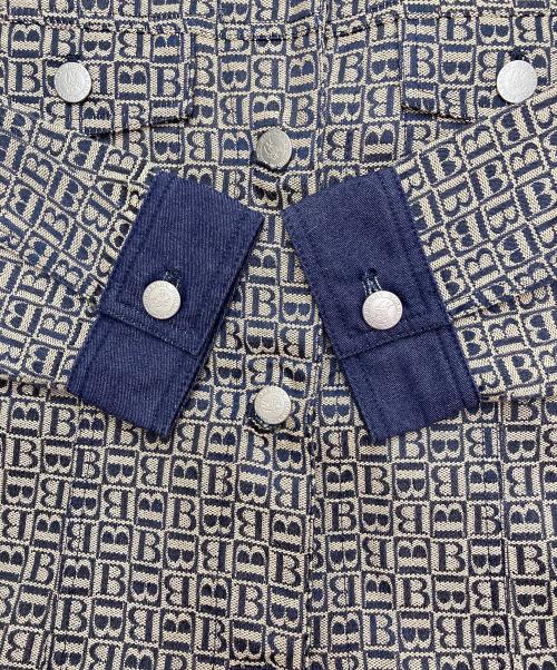 BURBERRY LONDON（バーバリーロンドン）BURBERRY LONDON (バーバリーロンドン) 総柄デニムジャケット　BC209-354 インディゴ サイズ:160Aの古着・服飾アイテム