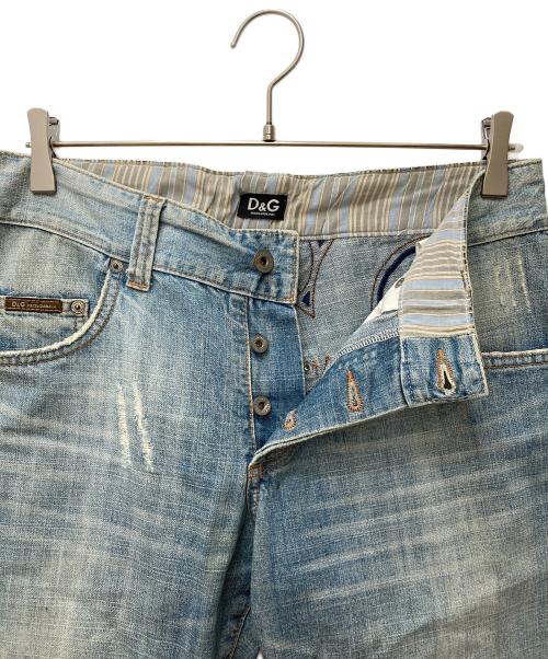 DOLCE & GABBANA（ドルチェ＆ガッバーナ）DOLCE & GABBANA (ドルチェ＆ガッバーナ) embroidery denim ブルー サイズ:32の古着・服飾アイテム